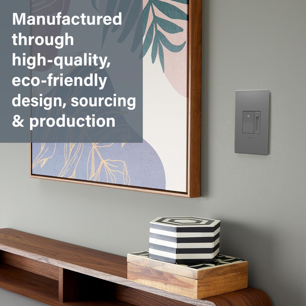 Legrand Adorne Paddle LED Advanced Dimmer Switch White 3-Way/Single Pole