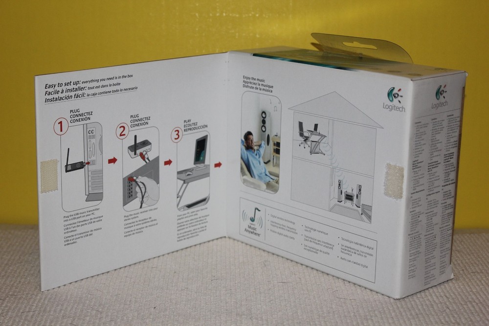 2005 LOGITECH WIRELESS MUSIC SYSTEM FOR PC. READ THE DESCRIPTION.