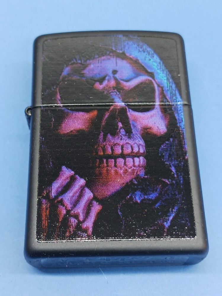 Zippo 28306 Black Matte Grim Reaper