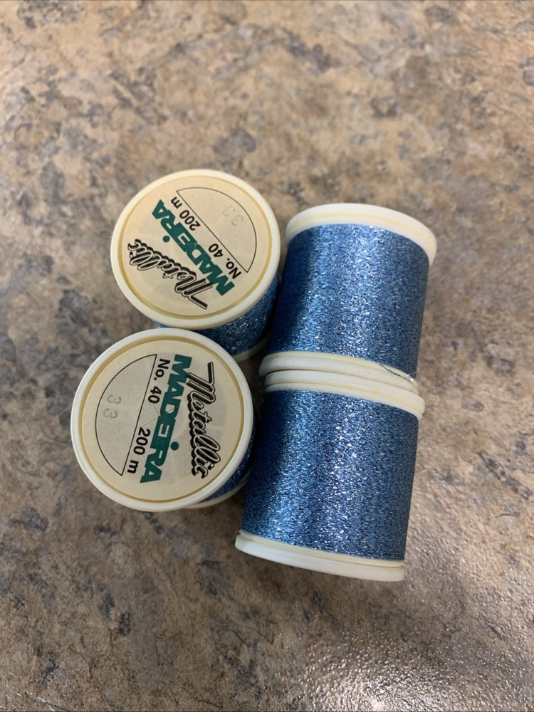 4 Spools MADEIRA Metallic Polyester Embroidery Thread 200M, # 33