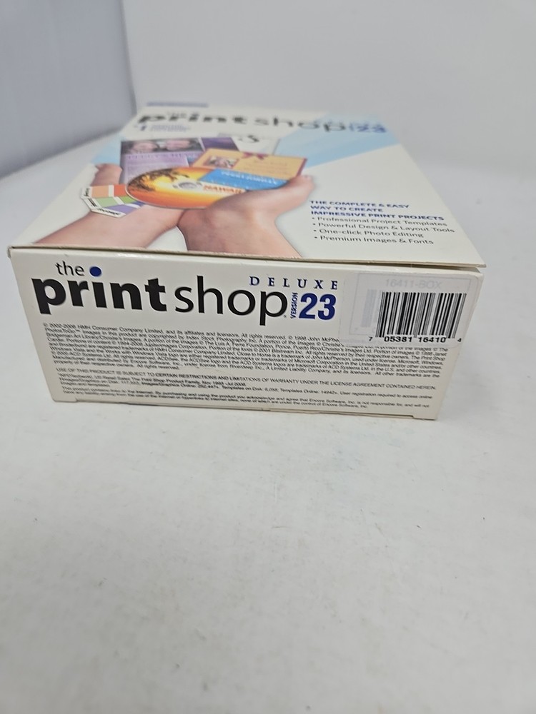 The Print Shop Deluxe Version 23 for Windows IMAGE And Install/Program Disc