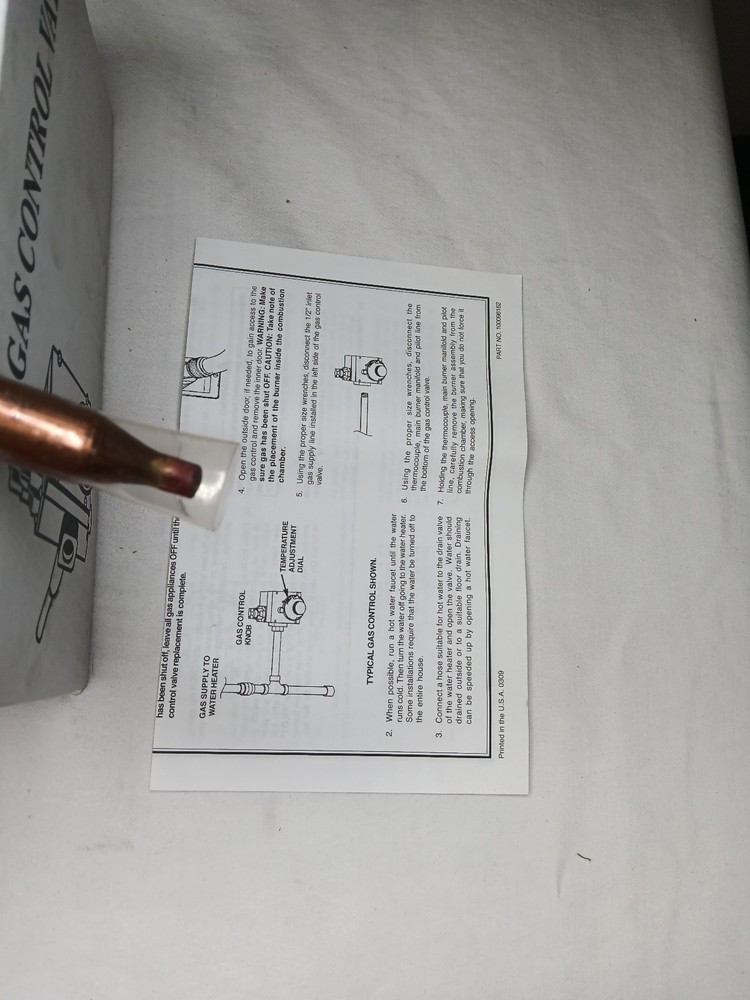 Proselect PSW12401 Gas Control Valve, Natural