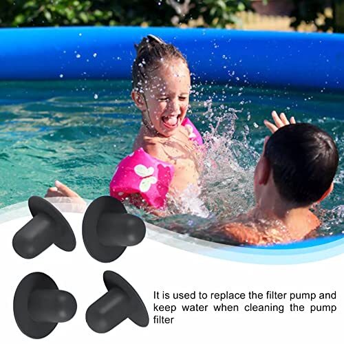 4 Pack Replacement Strainer Hose Hole Plug for Above Ground Swimming Pools