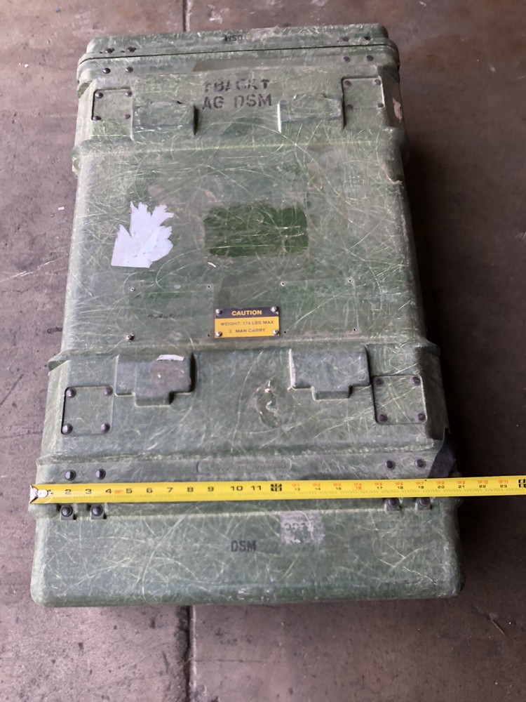 Hardigg Style Rack Mount Case General Dynamics Military Electronics Crate 36.5"