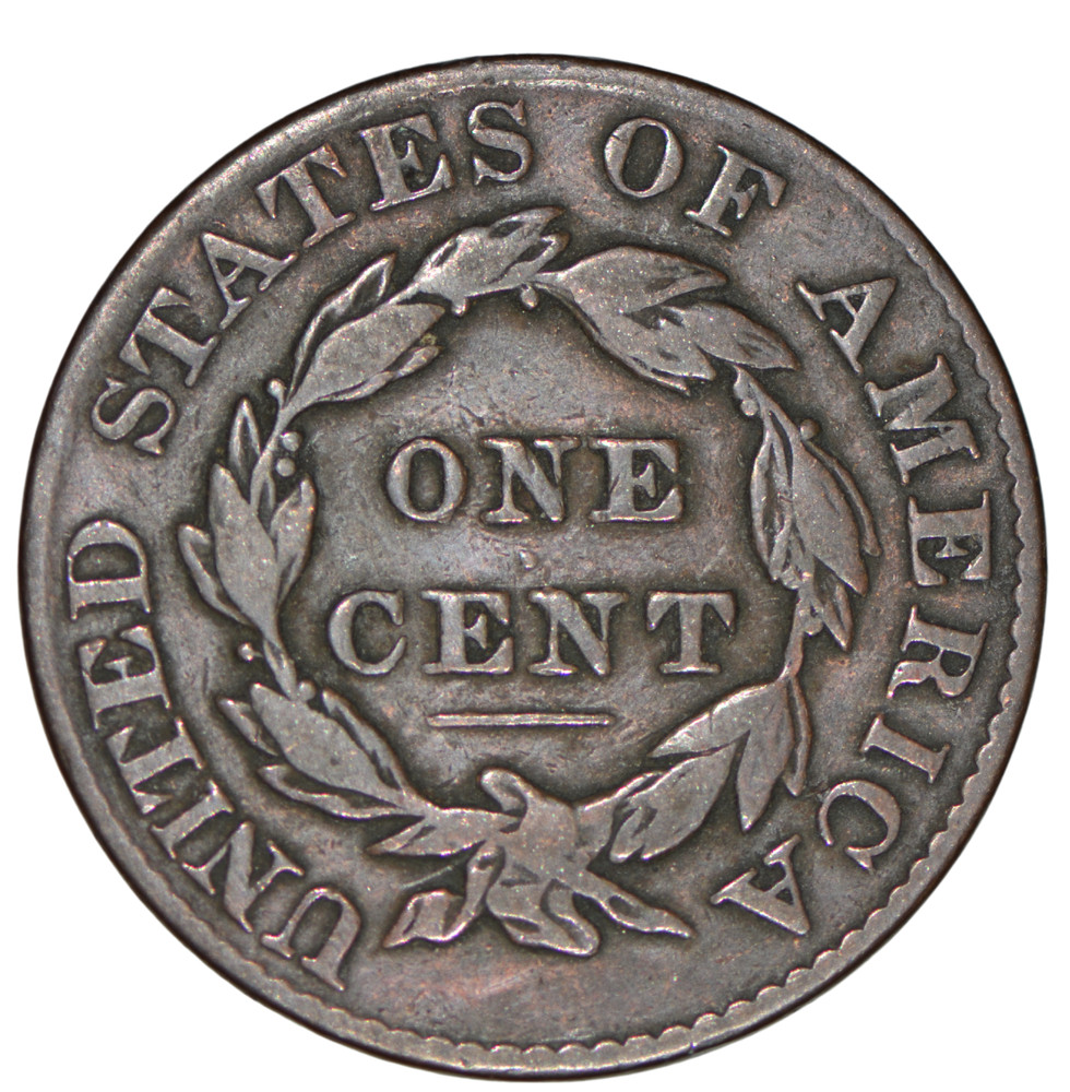 1829 Coronet Head Large Cent ~ VF