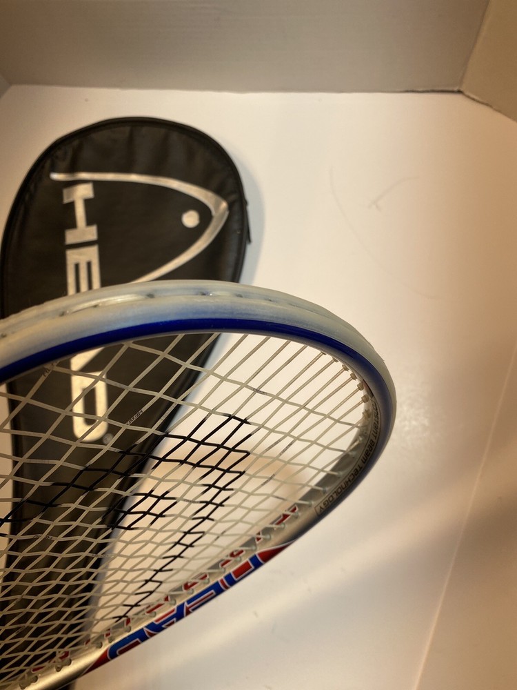 Head Ti. Fire Titanium Squash Racket Grip Has Wear.