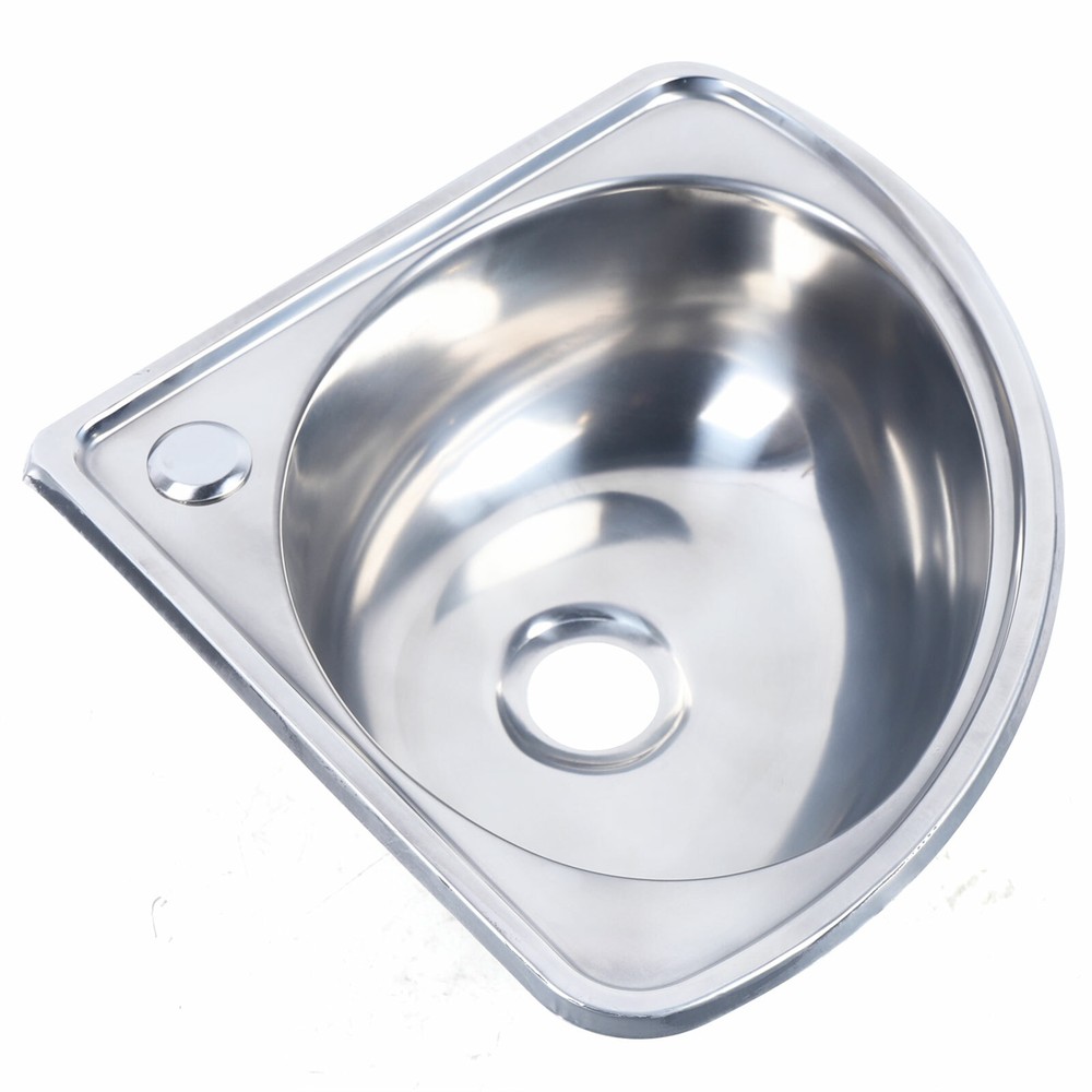 Bathroom Corner Sink Small Wall Mount Basin Sink Triangle Corner Basin Stainless