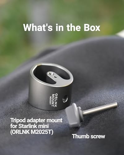 Starlink Mini Tripod Mount Adapter (2025 New Version, with Thumb Space Grey
