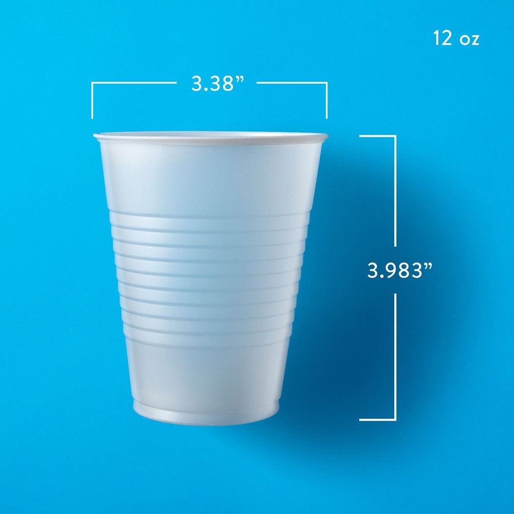 Member’s Mark Translucent Plastic Cups 12 oz – 300 Count Bulk Party Cups.