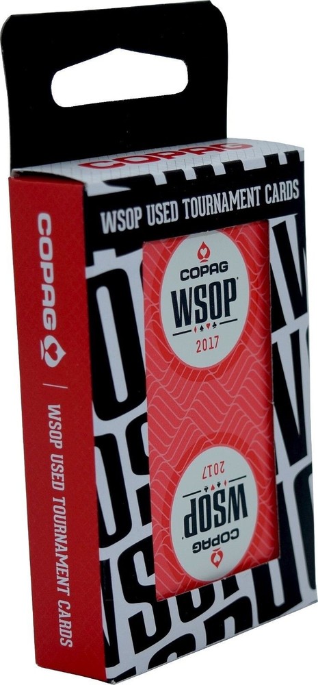 2017 Authentic Red Deck WSOP Used Copag Plastic Playing Cards Bridge Size