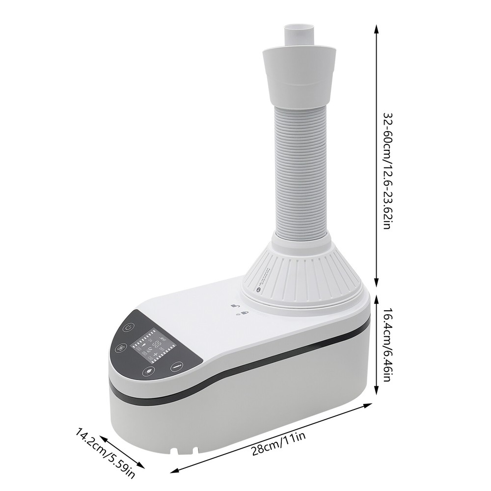 360°Tabletop Nail Dust Cleaning Machine Adjustable Speed Dust Collecting Machine
