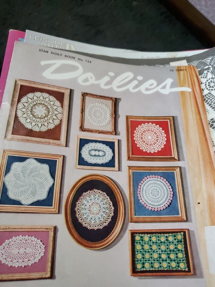 7 1980s Doily Crochet Magazines