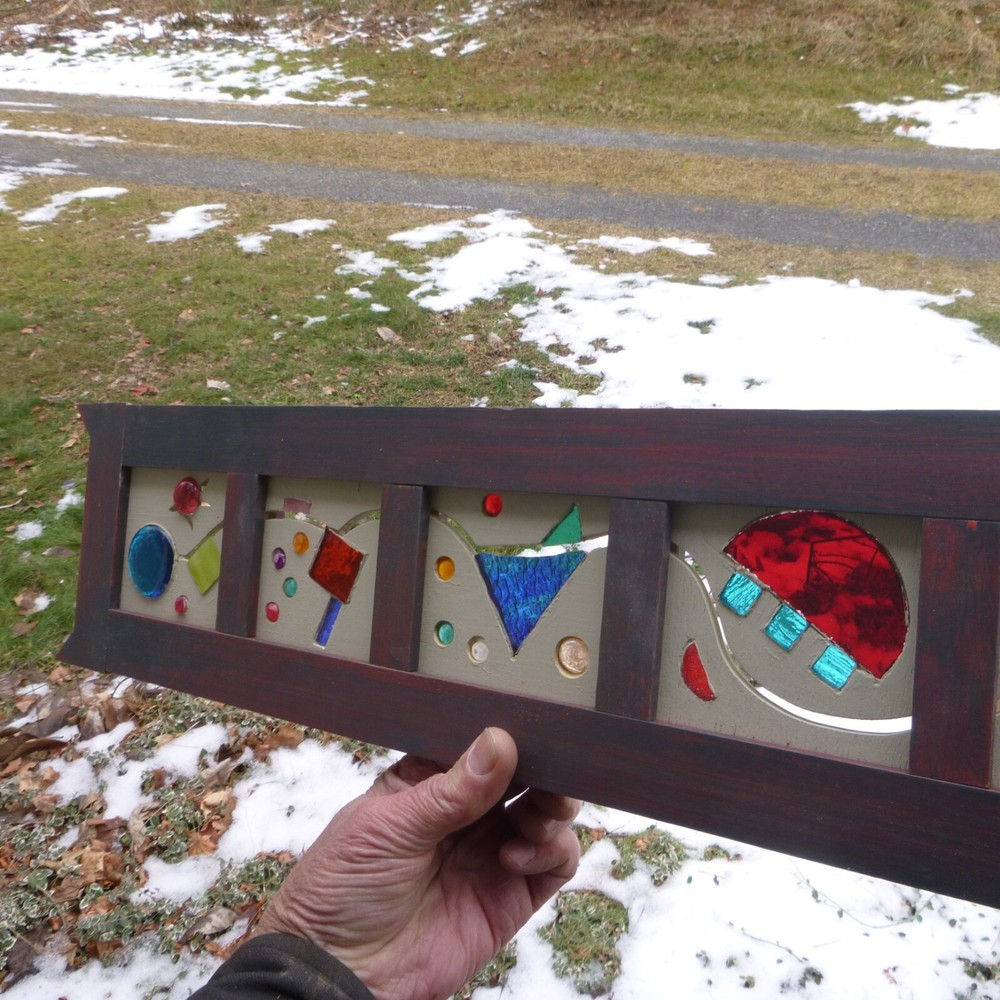 Stained glass panel