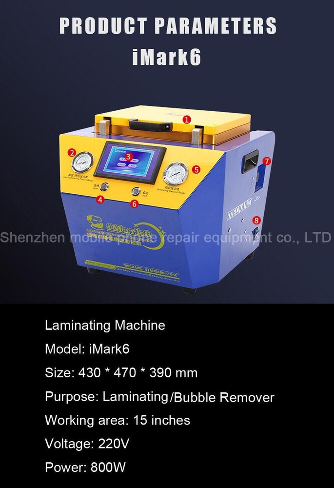 MECHANIC 2 In1 Fully Automatic Intelligent Vacuum Laminating Machine LCD Bubble