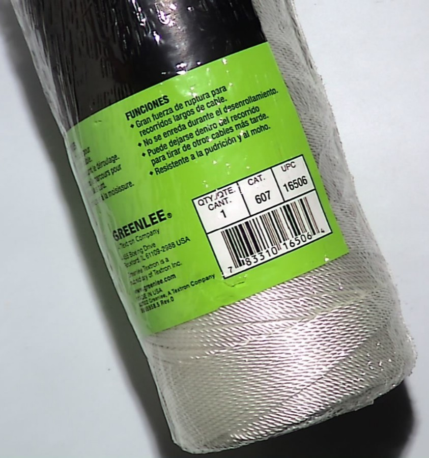 Greenlee Textron 607 Nylon Fish Line, 90-Pound