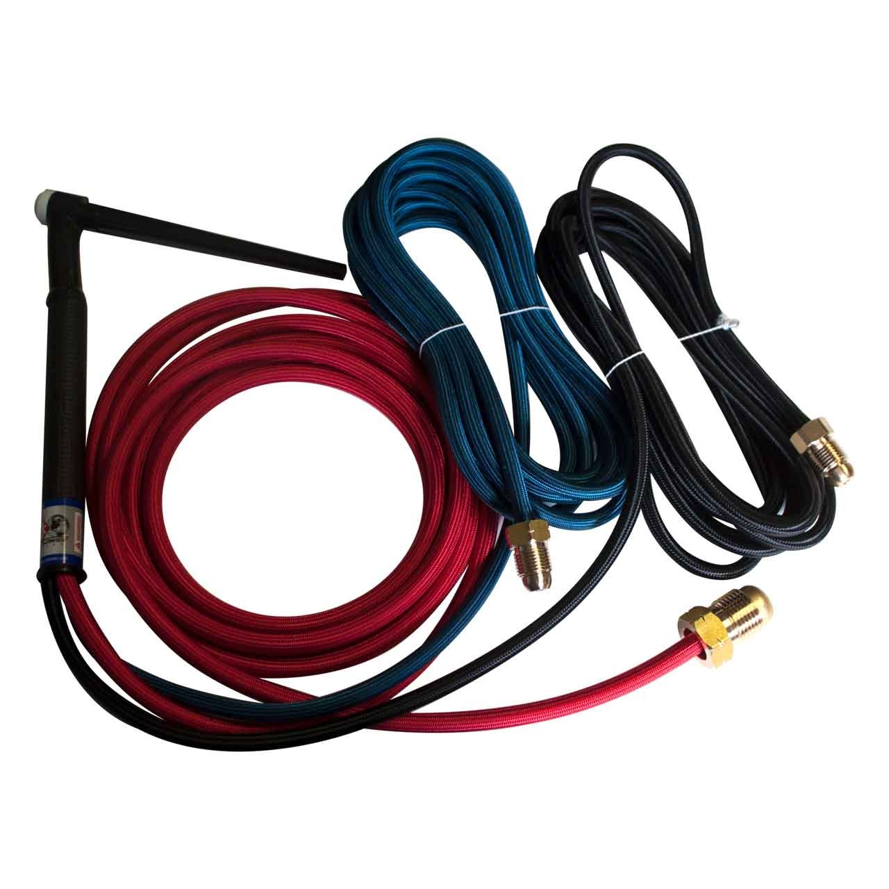 CK20 Water Cooled TIG Torch Kit Flex 250A 12.5' 3-Pc Super-Flex CK20-12SF FX