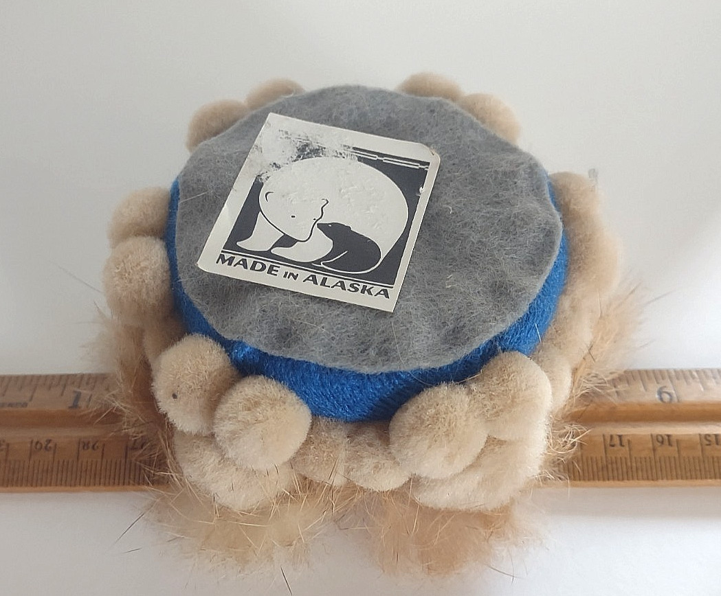 Vintage Made In Alaska Inuit Blanket Toss Pin Cushion
