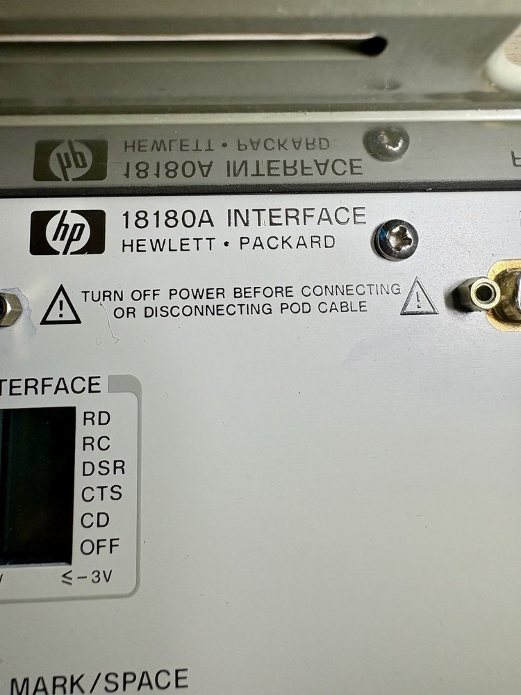 HP 4952A Protocol Analyzer – with 18180A Interface, Cables & Bag. Untested.