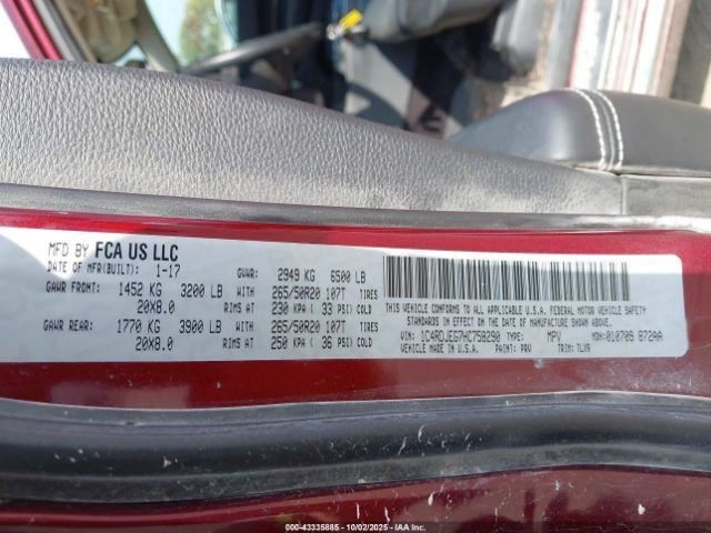 Dodge Durango 2016-2017 Steering Column Used 3821