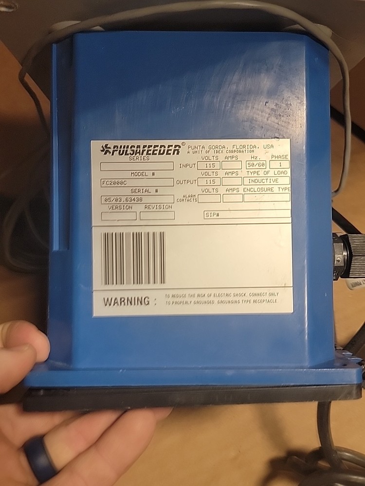 Pulsafeeder FC2000 Flow Controller/3/4 Thread/READ DETAILS