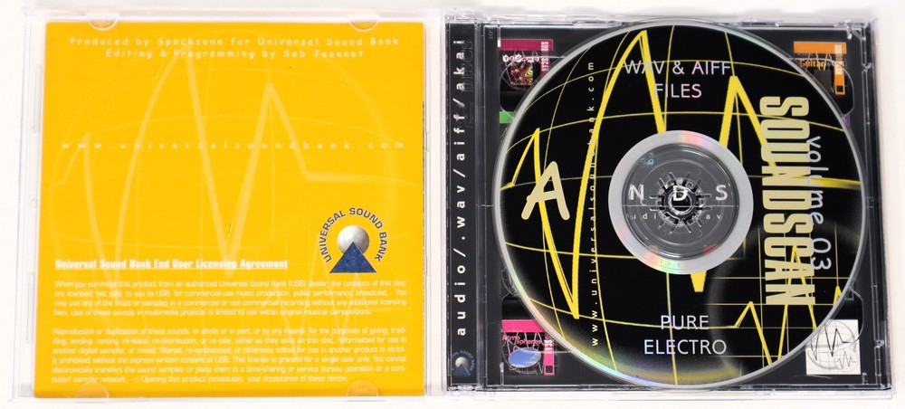 USB Soundscan 03 Pure Electro Sample Library/Sound Library Sampling CD