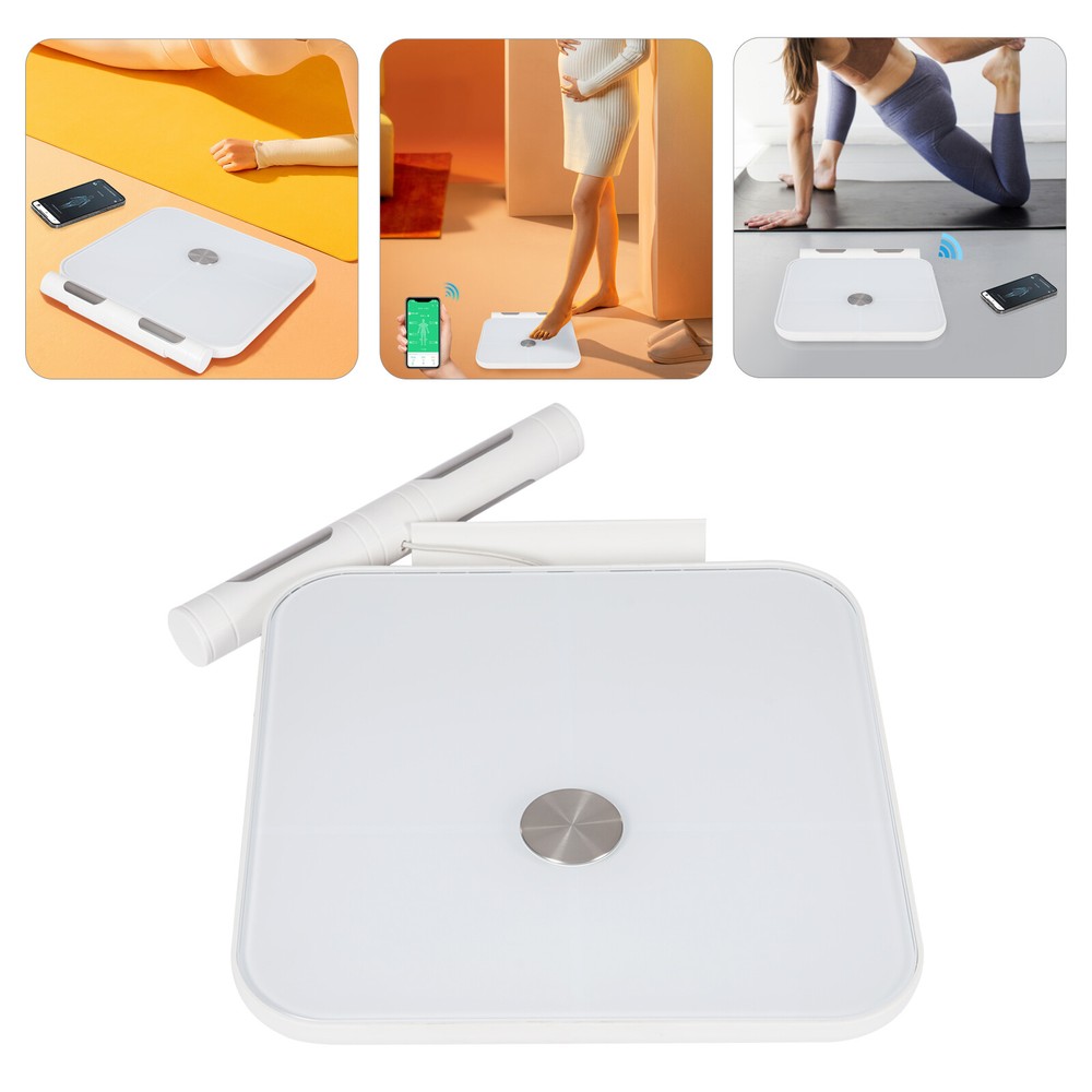 8 Electrode Smart Body Fat Scale Full Body Composition Analyzer with Report LCD