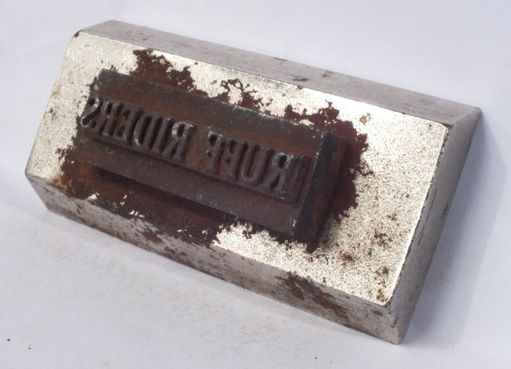 RUFF RIDERS: Steel Leather Embossing Stamp