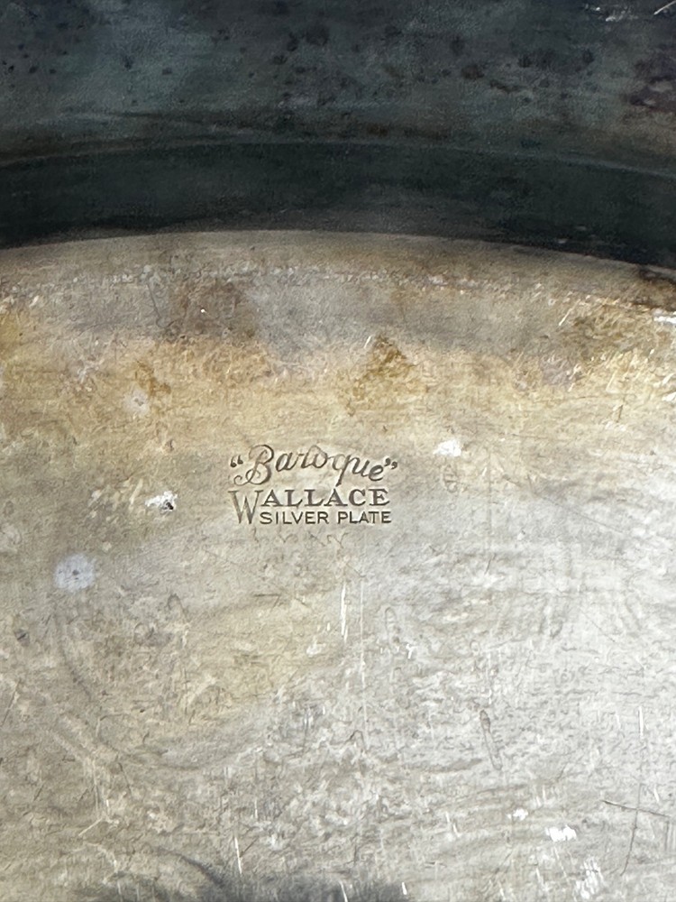 Vintage Silverplate Tray - Wallace Broque
