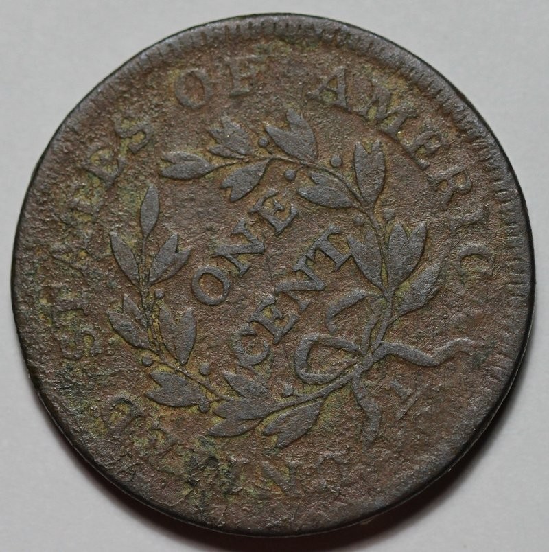 1797 Draped Bust Large Cent - Corrosion - US 1c Copper Coin