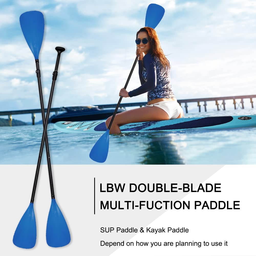 LBW SUP Paddle Board Stand up Paddleboard 4-Piece (Blue)