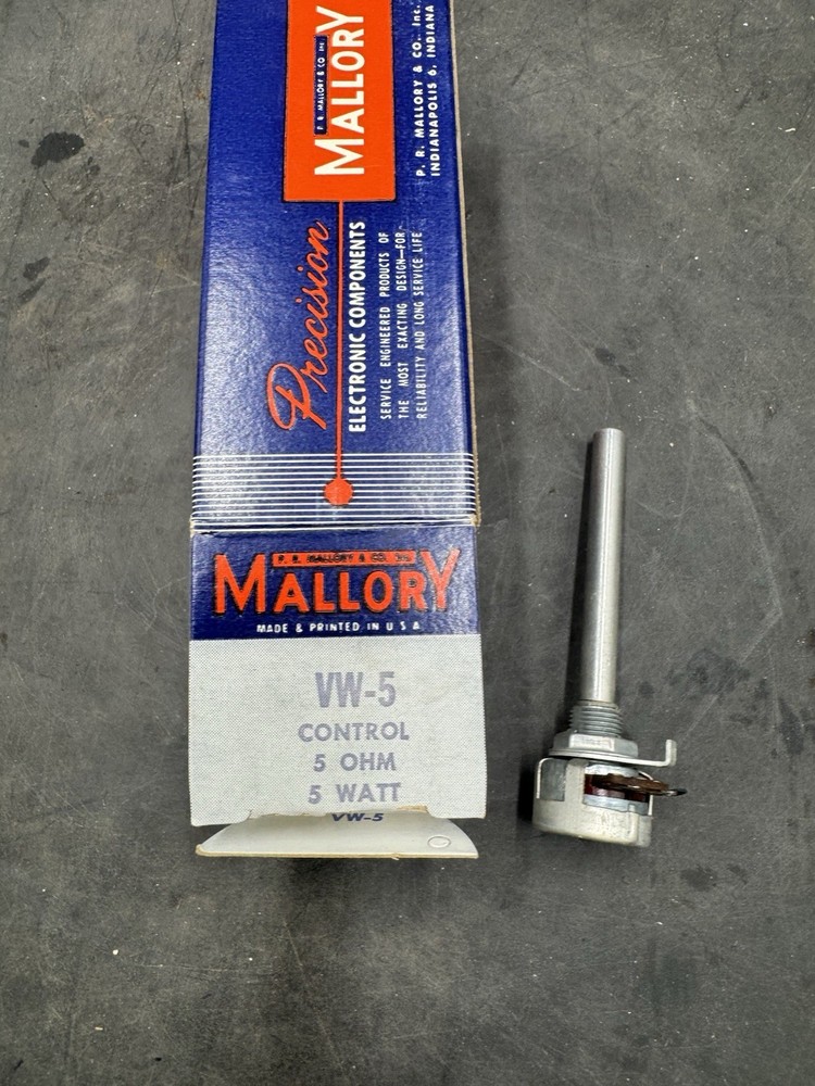 MALLORY VW5 CONTROL 5 OHM 5 WATT NOS