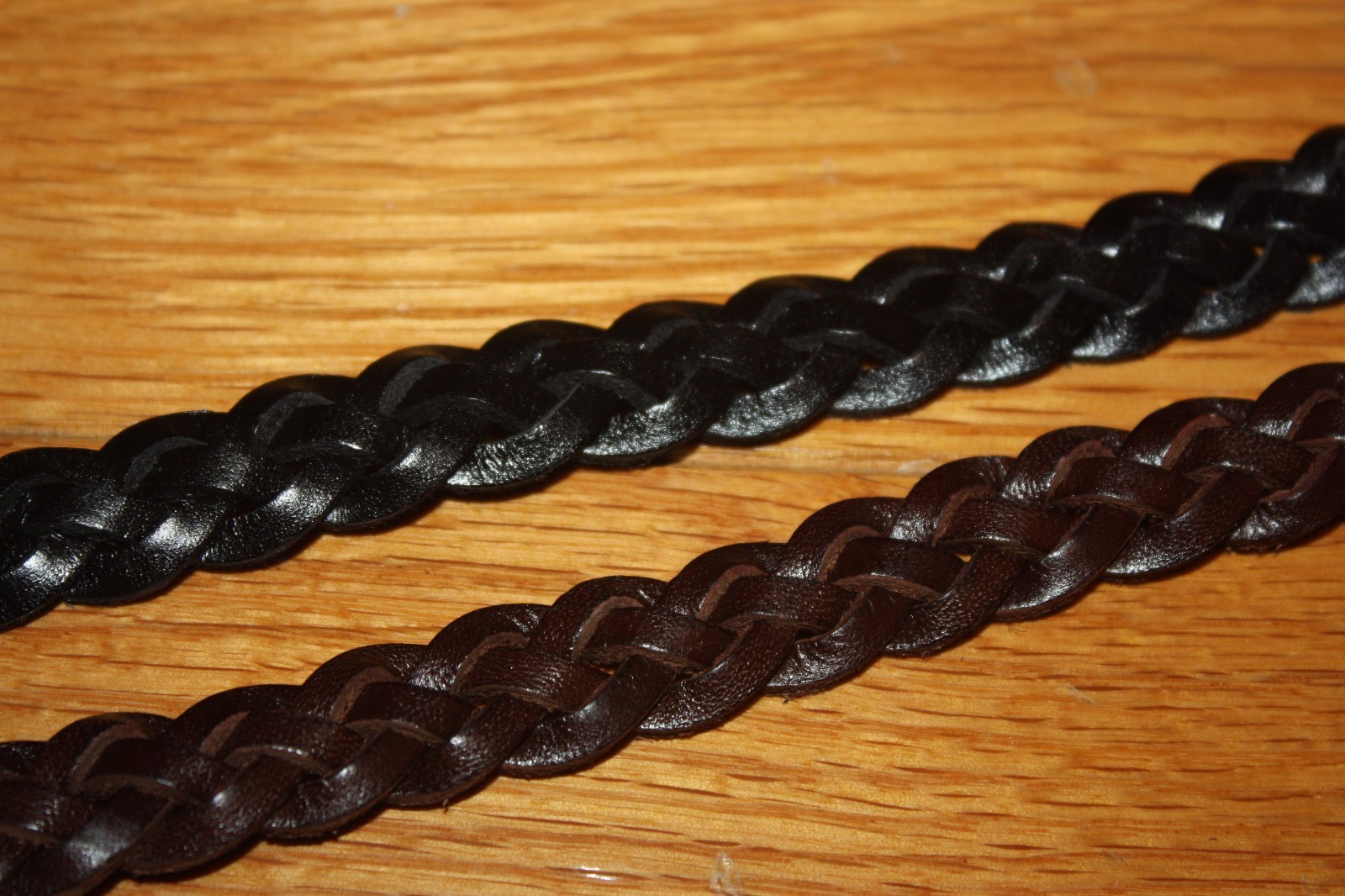 New POLO Ralph Lauren UNISEX Braided Leather Wrist Strap Bracelet Black OR Brown