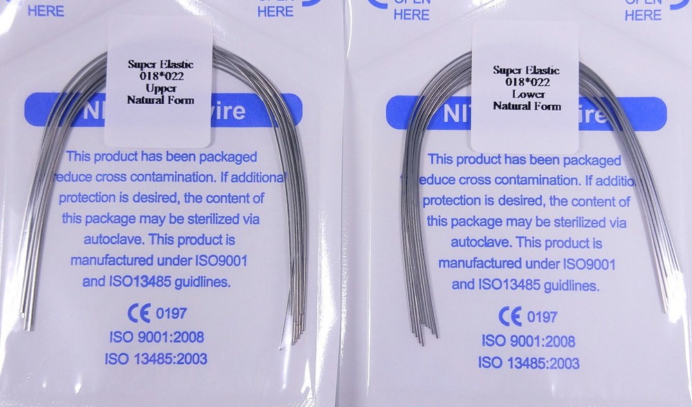 5Pack Dental Orthodontic Bracket Arch Wire Niti Rectangular Natural SuperElastic