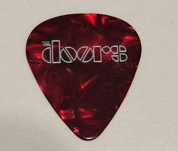The Doors Robby Krieger Signature 2024 Tour Guitar Pick Stage Concert Plectrum