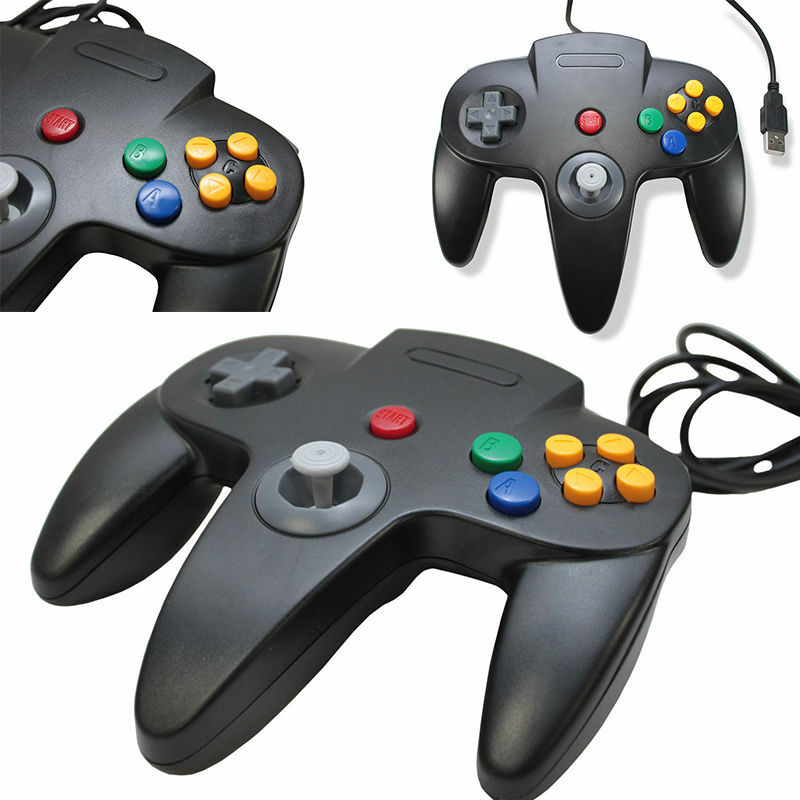 For Nintendo 64 N64 USB Controller Gamepad Joystick For PC MAC Raspberry Pi 3