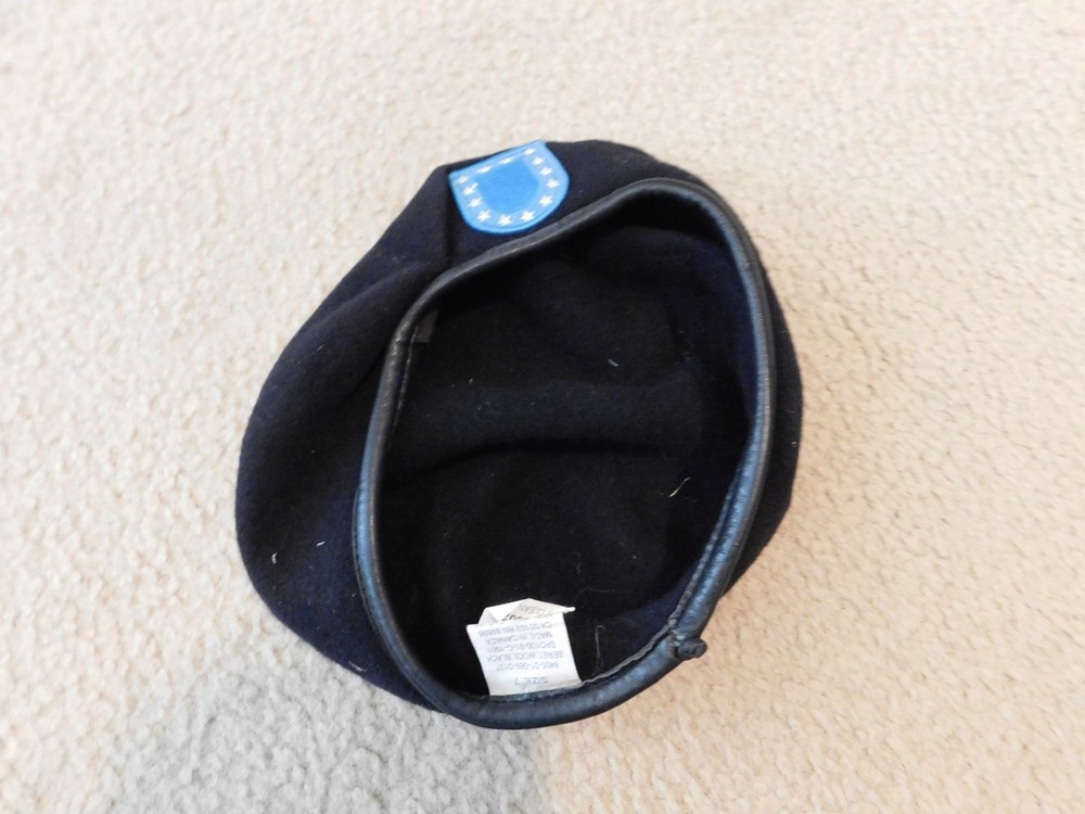 US ARMY BLACK WOOL BERET SIZE 7