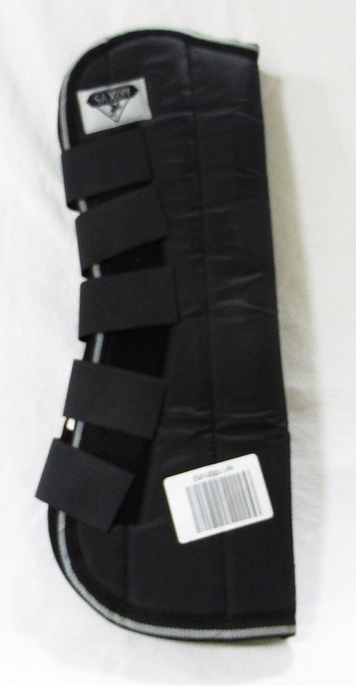 Saxon horse splint boot leg guards protector support legging black size full