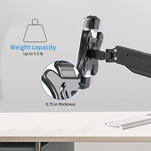 Universal VESA Mount Adapter for Tablets & Laptops, Adjustable Holder for 15.6"