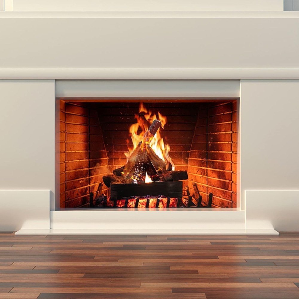 Gas Fireplace Logs - 4 Small Ceramic Logs and Accessories