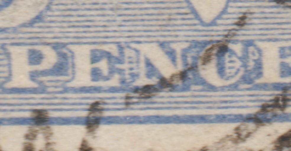 1915 THIRD WMK 6d BLUE KANGAROO "MULTIPLE" ERRORS "DAMAGED "E" PENCE"