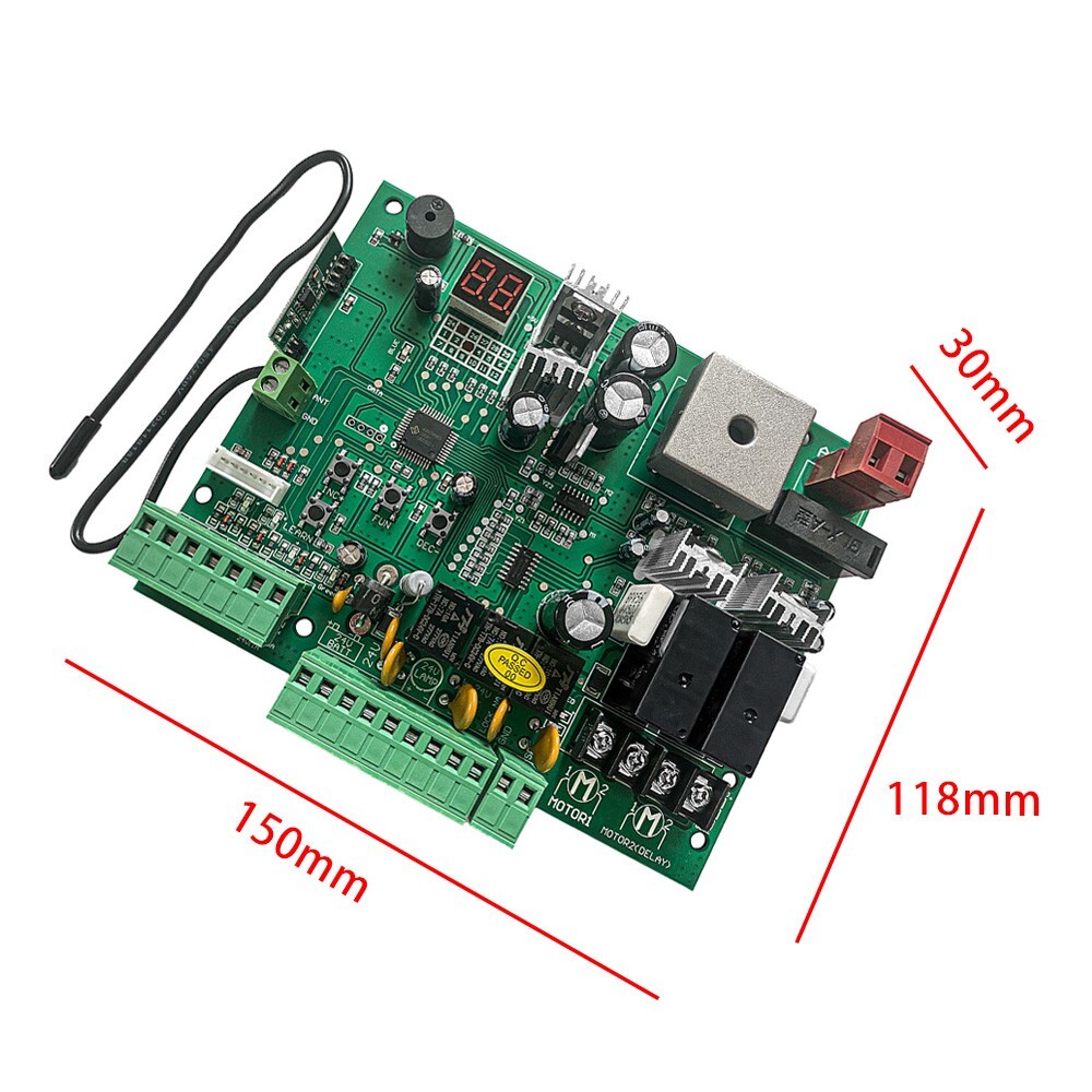 Control Board for AC Sliding Gate Opener PCB Circuit Control Board & Remote