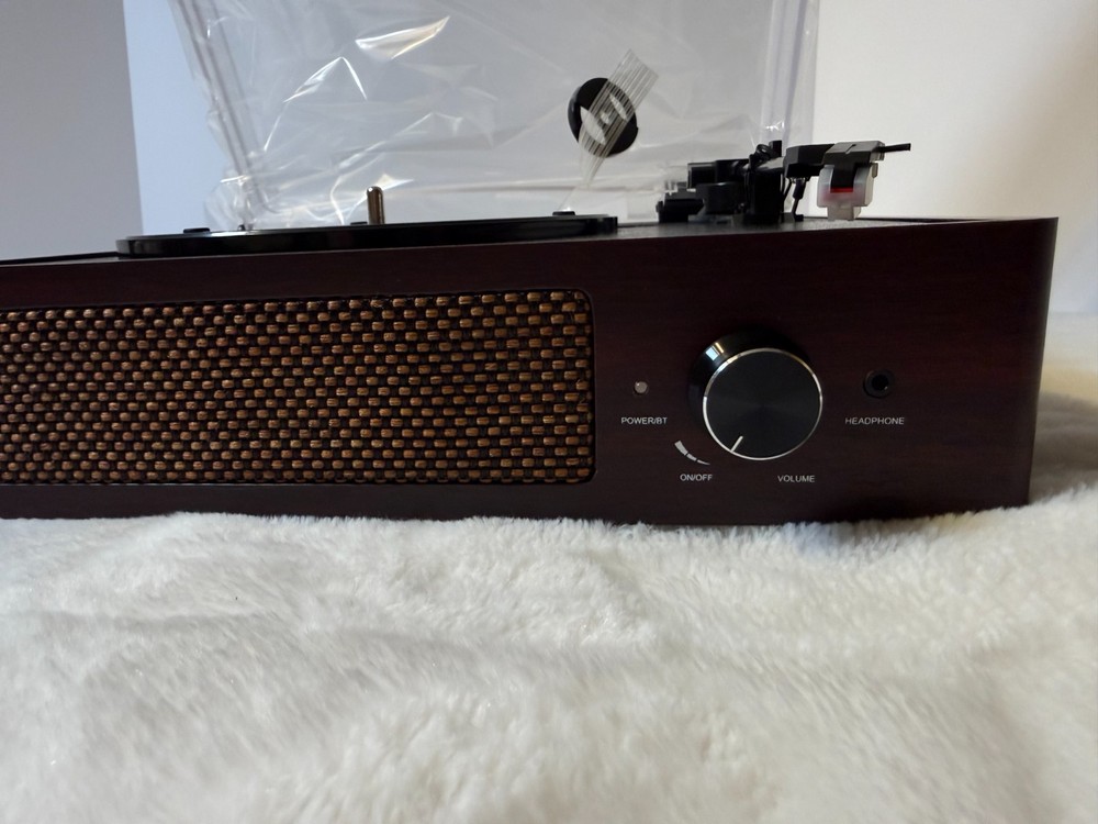 Vinyl Retro Record Player Turntable Built-in Bluetooth Receiver & 2 Speakers....