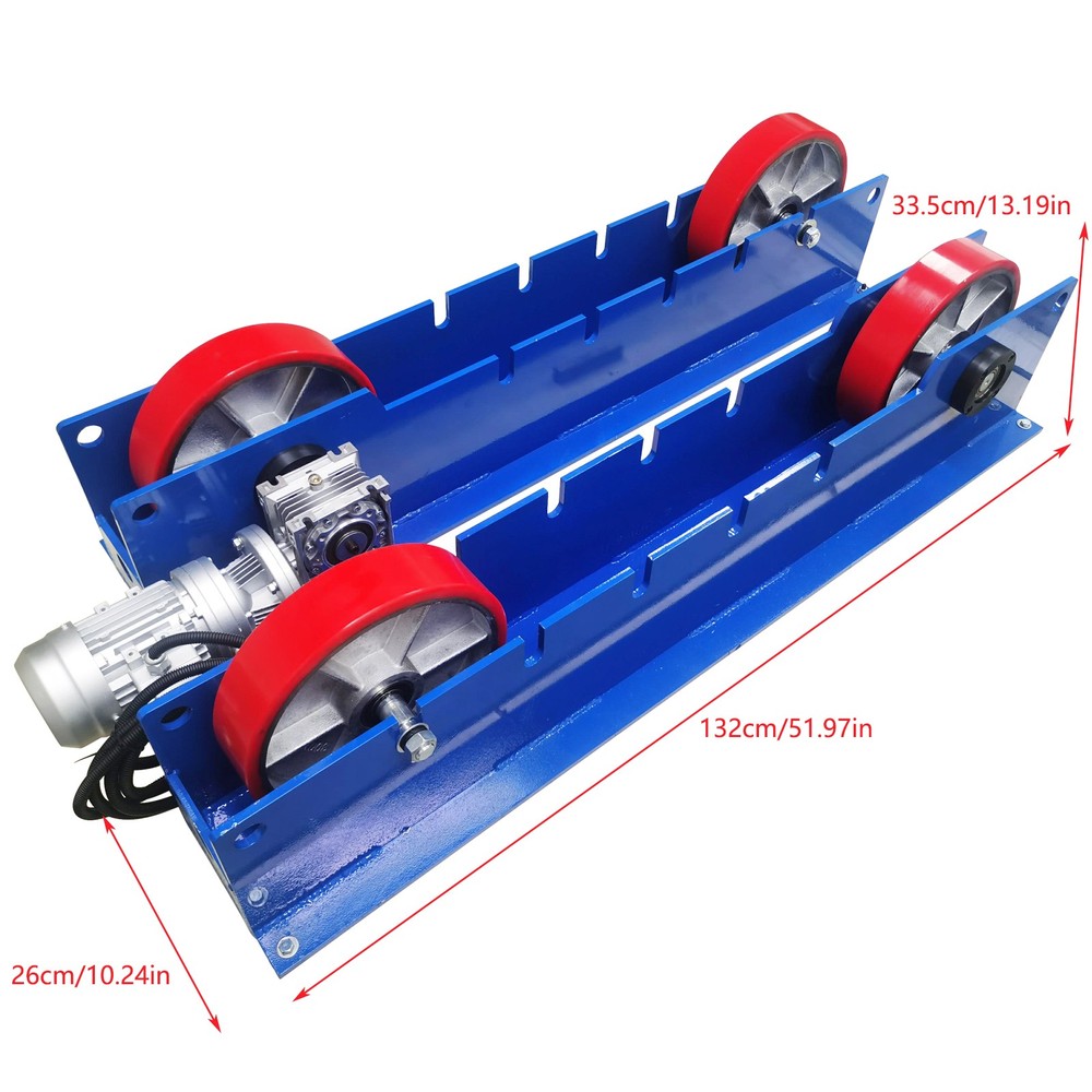220V 6600lbs Adjustable Welding Turning Roller Rack Pipe Welding Positioner