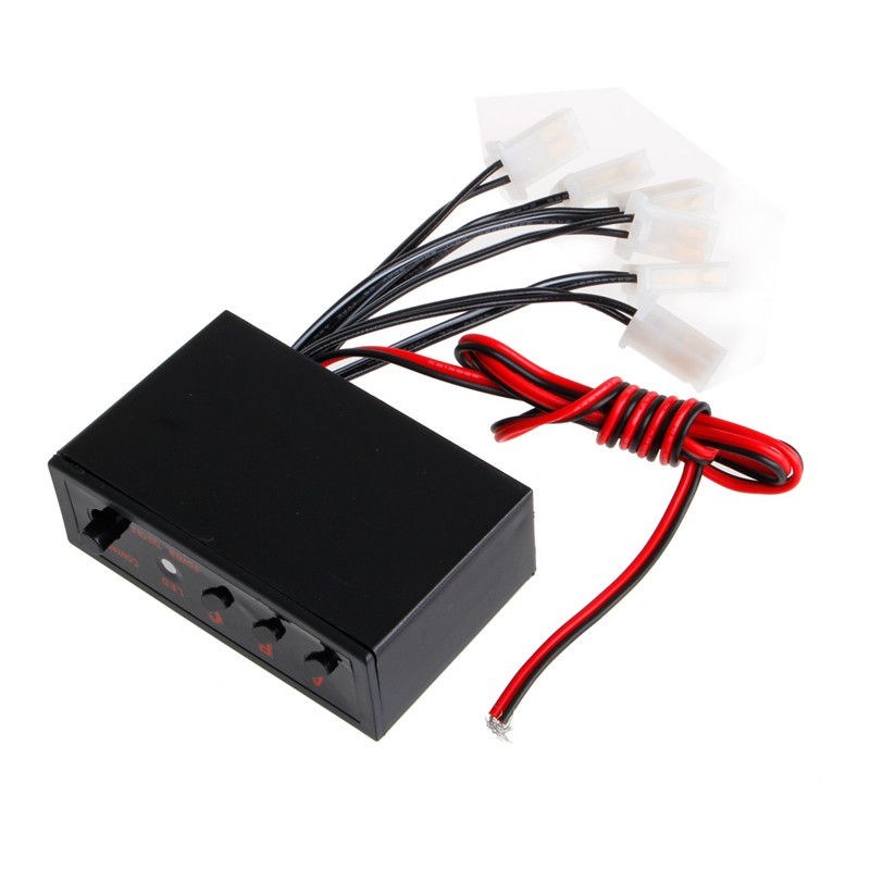 6 Ways LED Car Strobe Flash Light Lamp Emergency Flashing Controller Box for DC