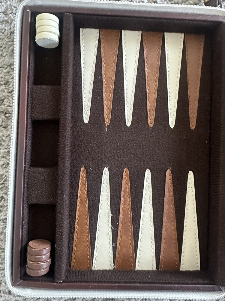 Vintage Magnetic Backgammon Set