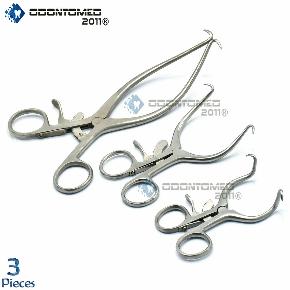 3 Gelpi Retractor 4.5"+5.5"+7" Surgical Veterinary Instruments