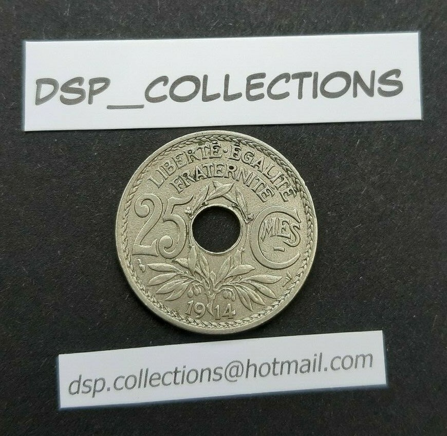 France - 25 Cent Points 1914 #43M16