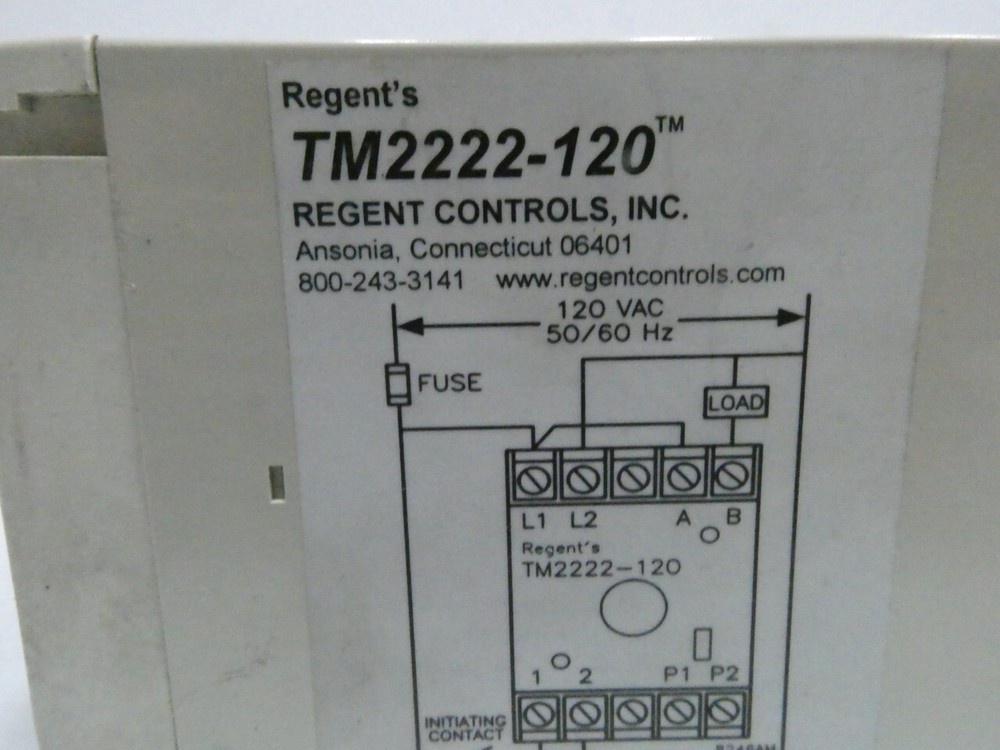 Regent Controls TM2222-120 Relay 120v-ac
