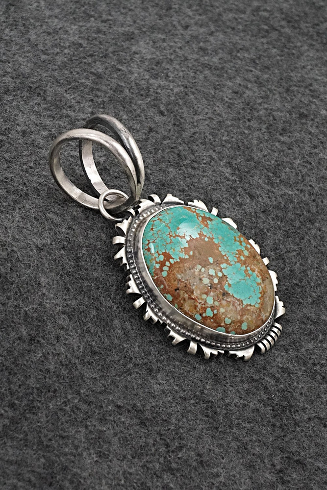 Turquoise & Sterling Silver Pendant - Randy Billy