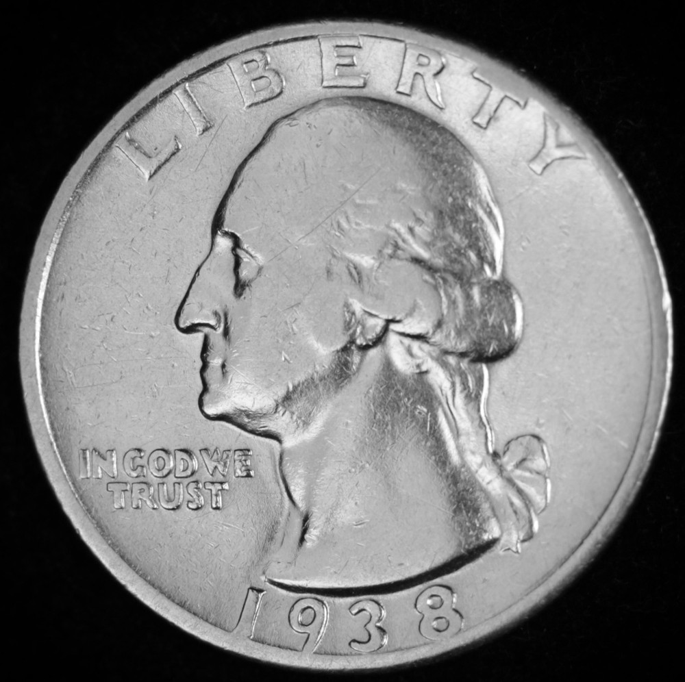 1938-s Washington Quarter.  High Grade.   (Inventory A)